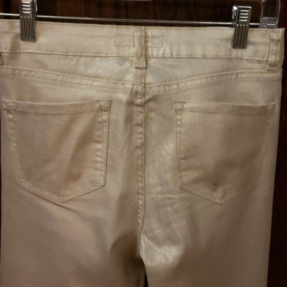 Metallic Gold Jeans - Picture 4 of 5